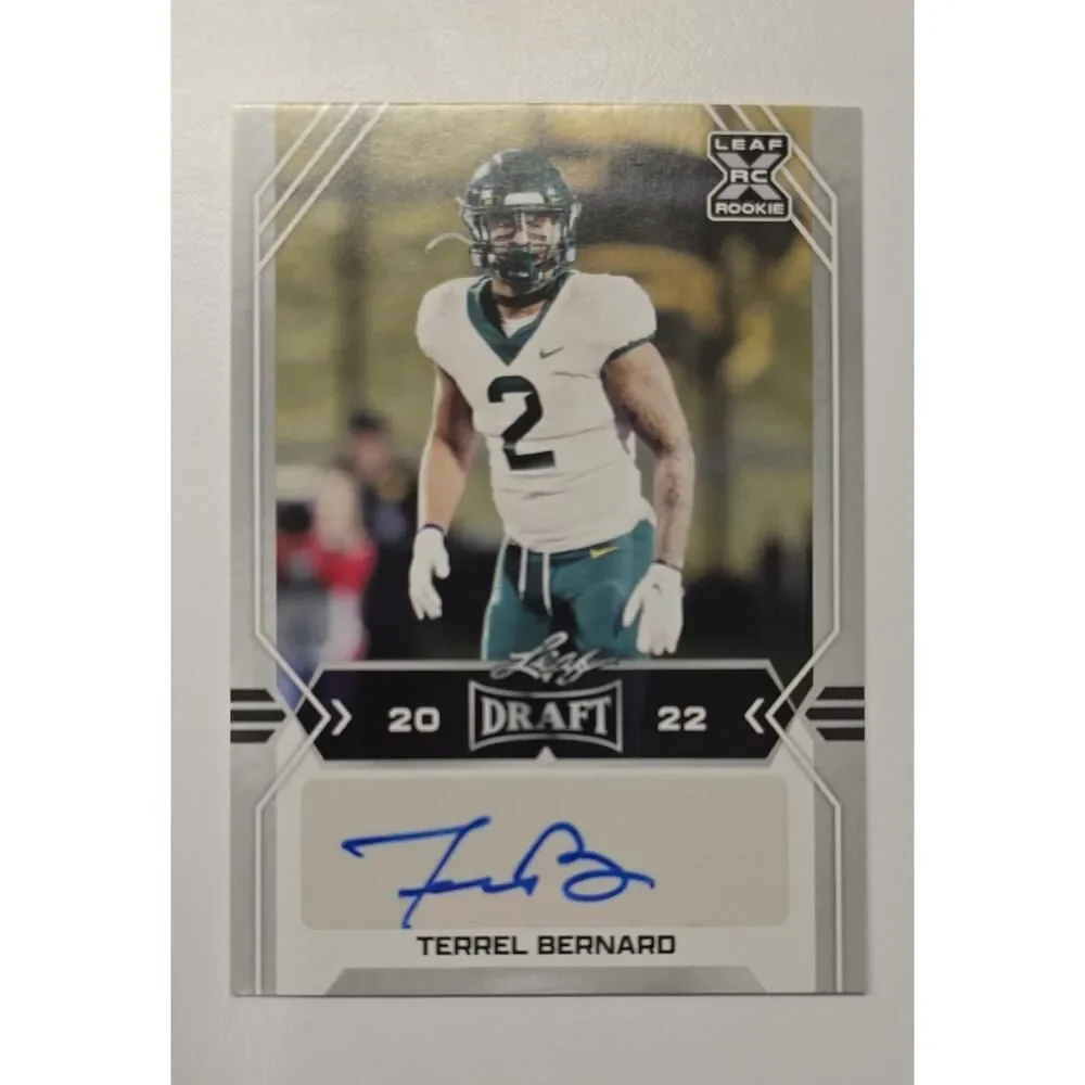 2022 Leaf Draft - Autographs Terrel Bernard #BA-TB1 (AU, RC)